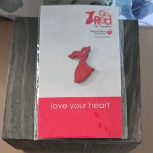 Red Dress Pin for Heart Disease
